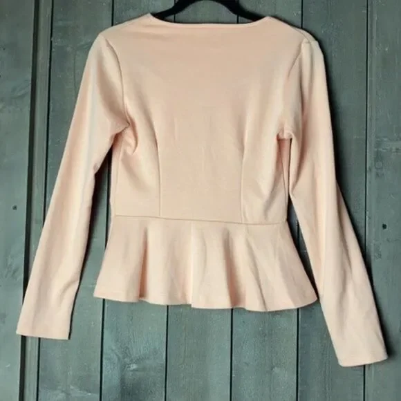 Long Sleeves Zip-up Top Sz M - Picture 2 of 3